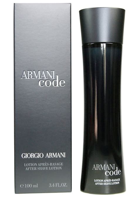 aftershave armani code.